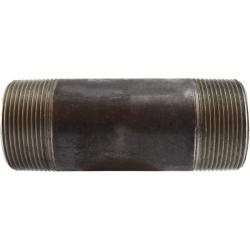 59189SMLS - 2-1/2 in MPT x 2-1/2 in MPT Seamless Steel Pipe Nipple, 8 in Long
