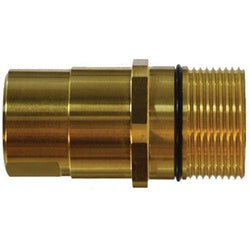 61054 - 1-1/4 in x 1-1/4 in Brass Quick Disconnect Drybreak Coupler with Wing Nut
