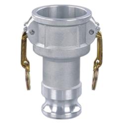 619001 - 1-1/2 in Female Coupler x 1 in Male Adapter Aluminum Cam and Groove Reducer Coupler