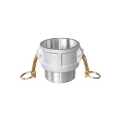 61923 - 1-1/4 in Type B Cam and Groove Coupler to 1-1/4 in MNPT - Aluminum