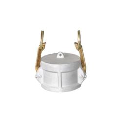 CDC-1000-A - 10in Female Cam Aluminum Dust Cap with 4 Brass Handles