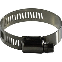 620012SS - 9/16 in to 1-1/4 in 316 Stainless Steel Wide Band Worm Drive Clamp