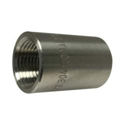 62414B1 - 3/4 in FPT Stainless Steel Barstock Coupling, Max Pressure 1000 lb
