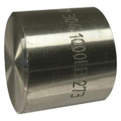 62476B1 - 1-1/4 in FPT Stainless Steel Barstock Cap, 1000 lb Pressure Rating