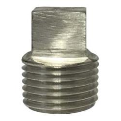 62670B1 - 1/8 in MPT 304 Stainless Steel Barstock Square Head Plug