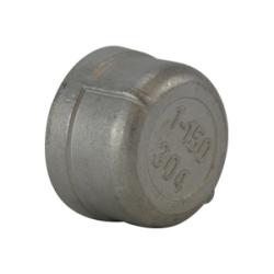 63480 - 3-in FPT 316 Stainless Steel Cap, ASME B1.20.1, Pressure Class 150 lb
