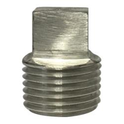 63654B1 - 3/4 in MPT Barstock Square Head Plug, 316 Stainless Steel, 1000/3000 psi Rating