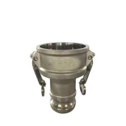 639004 - 6 in Female to 4 in Male 316 Stainless Steel Cam and Groove Reducer Coupler