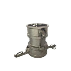 639470 - 3 in Female x 3 in Female 316 Stainless Steel Cam and Groove Spool Coupler