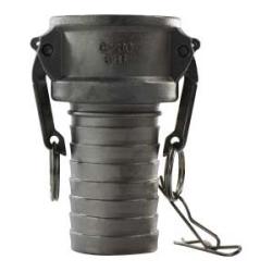 63970 - 8 in Type C Stainless Steel Cam and Groove Coupler x 8 in Hose Barbed Connection