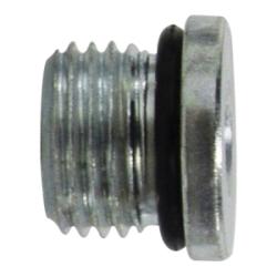 6408HO3 - 3/16 in Male O-Ring Boss Hollow Hex Plug, Steel, 4500 psi, 375°F