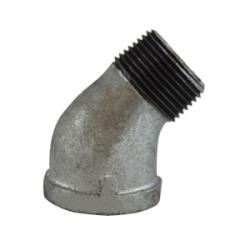 64200 - 1/8 in MPT x 1/8 in FPT Galvanized Malleable Iron 45° Street Elbow Fitting