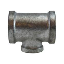 64276 - Galvanized Iron Reducing Tee - 1/2 in FPT x 1/2 in FPT x 1/4 in FPT