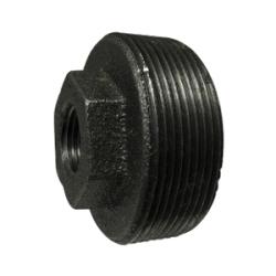 64511 - Malleable Iron Reducer Hex Bushing, 1 in MPT x 3/8 in FPT, 1.12 in Hex Size