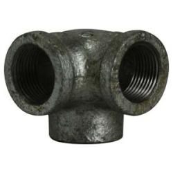 64584 - 3/4 in FPT x 3/4 in FPT Galvanized Malleable Iron Side Outlet Elbow