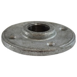 64690 - 3/8 in Female Pipe Thread Galvanized Malleable Iron Floor Flange