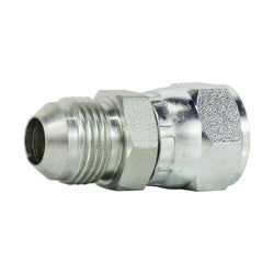 650488 - 1/2 in MJIC x 1/2 in FJIC Straight Swivel Nut Connector, Steel, 4000 psi, 375°F