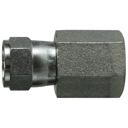 650666 - 3/8 in Swivel FJIC to FNPT Steel Straight Adapter, 4000 psi, 375°F