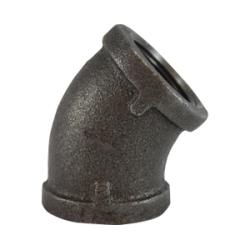 65183 - 45-Degree Elbow Fitting - 1/2 in FPT x 1/2 in FPT, Malleable Iron