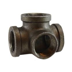 65386 - 1-1/4 in FPT Malleable Iron Side Outlet Tee Fitting