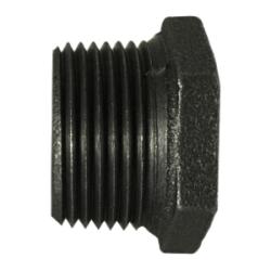 65501 - 3/8 in MPT x 1/8 in FPT Iron Reducer Hex Bushing, 0.79 in Length, 3/4 in Hex Size
