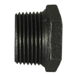 65526 - 2 in MPT x 1/4 in FPT Malleable Iron Pipe Bushing, ANSI B 16.3, 150 psi Rating