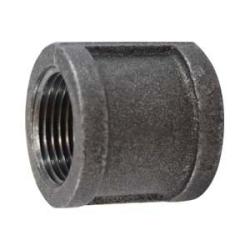 65579 - 2-1/2 in FPT Malleable Iron Right & Left Coupling, Black Finish