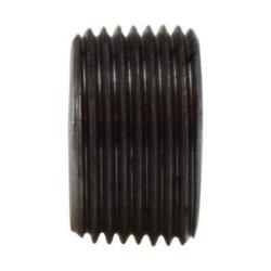 67635 - 1 in MNPT Carbon Steel Square Socket Plug, Black, 3/4 in Length, 150 lb Pressure Rating