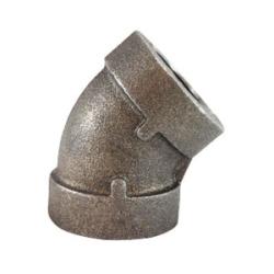 68191 - 4 in x 4 in Female Threaded Malleable Iron 45-Degree Elbow Fitting