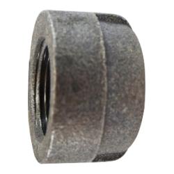68481 - 4 in FPT Galvanized Malleable Iron Cap Fitting, 300 lb Pressure Class