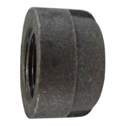 69474 - 3/4 in FPT Malleable Iron Cap, Black Finish, 300 lb Pressure Rating