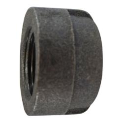 69477 - 1-1/2 in FPT Black Malleable Iron Cap, 300 lb Pressure Class