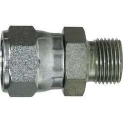 7022-08-10 - 1/2 in Female JIC x 5/8 in Male BSPP Steel Swivel Adapter