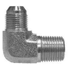 7200108 - 90° Elbow Fitting - 5/8 in MJIC x 1/2 in Male BSPT, Steel, 4500 psi, 375°F