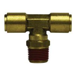 720806S - Brass D.O.T. Male Swivel Branch Tee - 1/2-in x 1/2-in x 3/8-in, 150 psi, -40 to 200 °F
