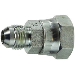 7004-08-10 - Steel Adapter, 1/2-in Male JIC to 5/8-in Female BSPP Swivel