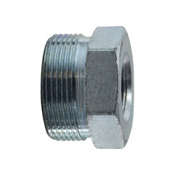 GDS-050-B - High Pressure Double Spud Fitting, 1/2 in MIP x 1/2 in MIP, Black Malleable Iron