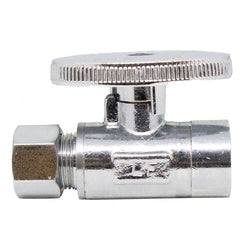 746566 - 1/2 x 3/8-in Brass Straight Supply Stop with Sweat x Compression Connections