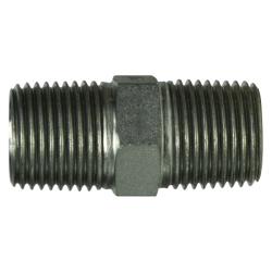 9000-04-04 - 1/4-in Male BSPT Steel Hex Nipple Fitting