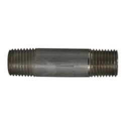 76034 - 10 in Aluminum Pipe Nipple, 1/4 in MPT x 1/4 in MPT
