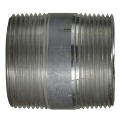 76144 - 3-1/2 in Aluminum Pipe Nipple with Dual 1-1/2 in MPT Connections