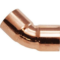 77175 - Copper 45-Degree Elbow Fitting, 6 in x 6 in Connections
