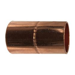 77207 - 1 in C x 1 in C Wrot Copper Solder Joint Coupling with Rolled Tube Stop