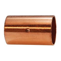 77241 - 1 in C x 1 in C Wrot Copper Solder Joint Coupling with Dimpled Tube Stop