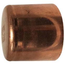 77438 - 2-1/2 in Copper Wrot Cap Fitting, 32-200°F Rated