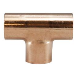77478 - Copper Reducing Tee - 5/8 in Compression x 3/8 in Compression x 5/8 in Compression