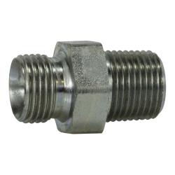 78252 - Steel Hex Pipe Nipple 1/8-in Male NPTF x 1/8-in Male BSPP, 26 mm Length