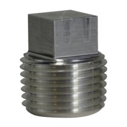79662 - 6 in MPT Aluminum Square Head Plug for Plumbing and Industrial Use
