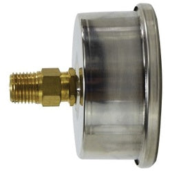 80203 - 2-1/2 in Pneumatic Pressure Gauge, 1/4 in NPT Connection, 0-160 psi, 304 Stainless Steel