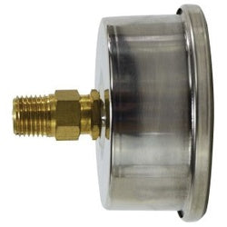 80204 - 2-1/2 in Dial Pneumatic Pressure Gauge, 0 to 60 psi, 304 Stainless Steel Enclosure